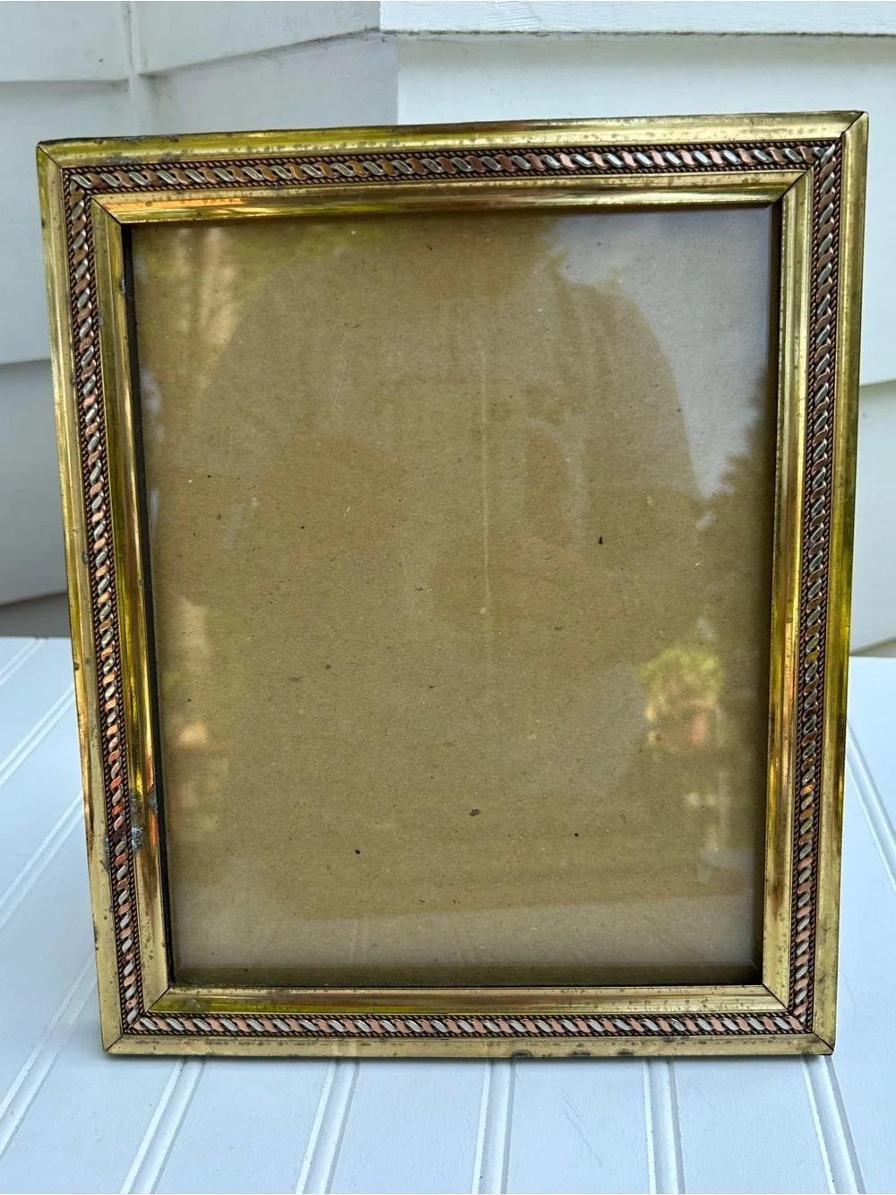 Vintage Frame Fetco Brass Photo Gallery Wall Heavy Cottagecore 8x10